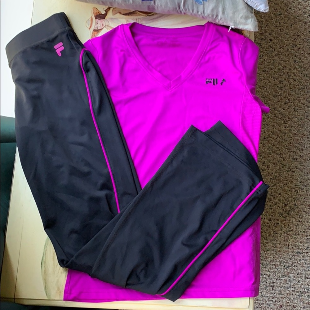 FILA Gym Wear Set of Shirt and Pants for 10-12 yrs